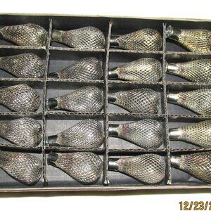 D Stevens Fine Ribbons Silver Mesh Christmas Light Covers Set of 20